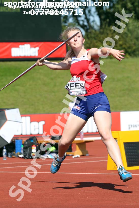 Womens javelin, 2019 Muller British Championships, Alexander Stadium, Birmingham. Photo: David T. Hewitson/Sports for All Pics